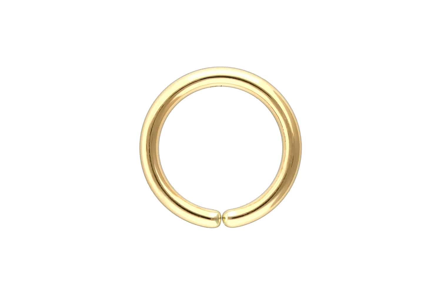 18 Karat Gold O-Ring - biegbar von Piercingline